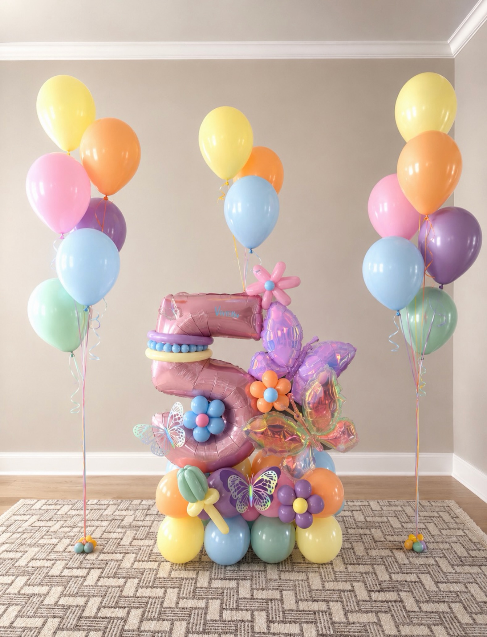 Vivian is 5! 🌷 🦋